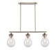 Innovations - 414-3I-SN-8CL - Three Light Island Pendant - Satin Nickel