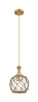 Innovations - 415-1PR-BB-G122-8RB - One Light Mini Pendant - Ballston - Brushed Brass