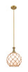 Innovations - 415-1S-BB-G121-10RB - One Light Mini Pendant - Ballston - Brushed Brass