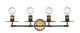 Innovations - 431-4W-BBB - Four Light Bath Vanity - Restoration - Black Brushed Brass