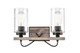 Innovations - 442-2W-BK-CL - Two Light Bath Vanity - Matte Black