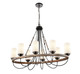 Innovations - 442-8CR-BK-G4421-LED - LED Chandelier - Paladin - Matte Black