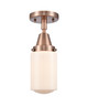 Innovations - 447-1C-AC-G311-LED - LED Flush Mount - Caden - Antique Copper
