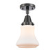 Innovations - 447-1C-BK-G191-LED - LED Flush Mount - Caden - Matte Black