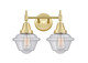Innovations - 447-2W-SB-G534 - Two Light Bath Vanity - Satin Brass