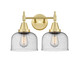 Innovations - 447-2W-SB-G74 - Two Light Bath Vanity - Satin Brass
