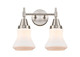 Innovations - 447-2W-SN-G191 - Two Light Bath Vanity - Caden - Satin Nickel