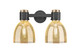 Innovations - 464-2W-BK-G464D-7ME - Two Light Bath Vanity - Downtown Urban - Matte Black