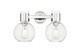 Innovations - 464-2W-PN-G464B-7CL - Two Light Bath Vanity - Downtown Urban - Polished Nickel
