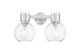 Innovations - 464-2W-SN-G464B-7CL - Two Light Bath Vanity - Downtown Urban - Satin Nickel