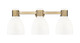 Innovations - 464-3W-BB-G464D-7GW - Three Light Bath Vanity - Downtown Urban - Brushed Brass