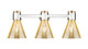 Innovations - 464-3W-PN-G464C-7ME - Three Light Bath Vanity - Downtown Urban - Polished Nickel