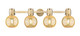 Innovations - 464-4W-BB-G464B-7ME - Four Light Bath Vanity - Downtown Urban - Brushed Brass