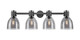 Innovations - 464-4W-BK-G464D-7SM - Four Light Bath Vanity - Downtown Urban - Matte Black