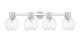 Innovations - 464-4W-PN-G464B-7CL - Four Light Bath Vanity - Downtown Urban - Polished Nickel