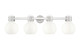Innovations - 464-4W-SN-G464B-7GW - Four Light Bath Vanity - Downtown Urban - Brushed Satin Nickel