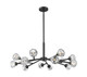 Innovations - 465-14CR-BK-G465-CL - LED Chandelier - Downtown Urban - Matte Black