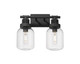 Innovations - 472-2W-TBK-G472-6CL - LED Bath Vanity - Downtown Urban - Textured Black