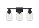 Innovations - 472-3W-TBK-G472-6CL - LED Bath Vanity - Downtown Urban - Textured Black