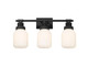 Innovations - 472-3W-TBK-G472-6WH - LED Bath Vanity - Downtown Urban - Textured Black