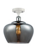 Innovations - 516-1C-WPC-G93-L - One Light Semi-Flush Mount - Ballston - White Polished Chrome