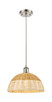Innovations - 516-1P-SN-NBD2-12-NAT - One Light Mini Pendant - Ballston - Brushed Satin Nickel