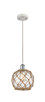 Innovations - 516-1P-WPC-G122-8RB-LED - LED Mini Pendant - Ballston - White Polished Chrome