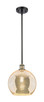 Innovations - 516-1S-BAB-G128-10 - One Light Mini Pendant - Ballston - Black Antique Brass