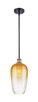 Innovations - 516-1S-BAB-G484-7AM - One Light Mini Pendant - Ballston - Black Antique Brass