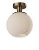 Adesso Home - 3254-21 - Flush Mount - Swirl - Antique Brass