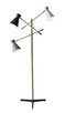 Adesso Home - 3282-21 - Three Light Floor Lamp - Lyle - Antique Brass