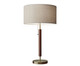 Adesso Home - 3376-15 - Table Lamp - Hamilton - Walnut Eucalyptus Wood/Antique Brass