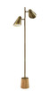 Adesso Home - 9411-21 - Two Light Floor Lamp - Josephine - Antique Brass