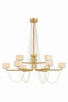 Corbett Lighting - 578-47-VB - LED Chandelier - Bunda - Vintage Brass