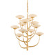 Corbett Lighting - 589-34-VGL - LED Chandelier - Pluro - Vintage Gold Leaf