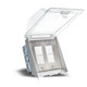 On/Off Switch Flush Mount Dual Duplex Stack Switch (EFDWWPS)