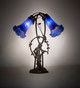 Blue Two Light Table Lamp (115880)