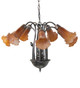 Amber Seven Light Chandelier (11601)