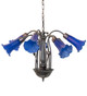 Blue Seven Light Chandelier (11629)
