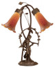 Meyda Tiffany - 11822 - Two Light Accent Lamp - Amber - Mahogany Bronze