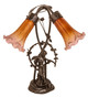 Amber/Purple Two Light Accent Lamp (11923)