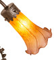 Amber/Purple Two Light Accent Lamp (11923)