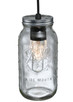 Meyda Tiffany - 120901 - One Light Mini Pendant - Mason Jar - Textured Black