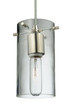 Meyda Tiffany - 122406 - One Light Mini Pendant - Cilindro - Brushed Nickel