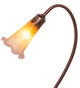 Amber/Purple Pond Lily One Light Accent Lamp (12460)