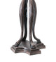 Tiffany Cabbage Rose Three Light Table Lamp (126904)