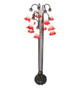 Pink 12 Light Floor Lamp (130933)