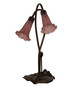 Lavender Pond Lily Two Light Accent Lamp (13209)
