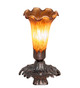 Amber Pond Lily One Light Accent Lamp (13359)