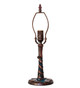 Meyda Tiffany - 17228 - One Light Table Base - Twisted Fly - Magogany Bronze/Blue Mosaic Glass